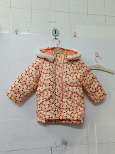 连帽90白鸭绒80.90码 长款 厚款 宝贝巴迪小女童羽绒服冬季