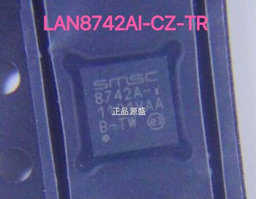LAN8742AI-CZ-TR 丝印8742A-I 封装QFN-24 以太网控制器