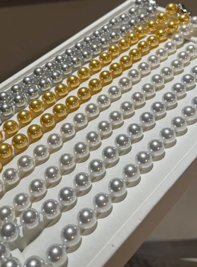 帝升正圆无暇冷白项链