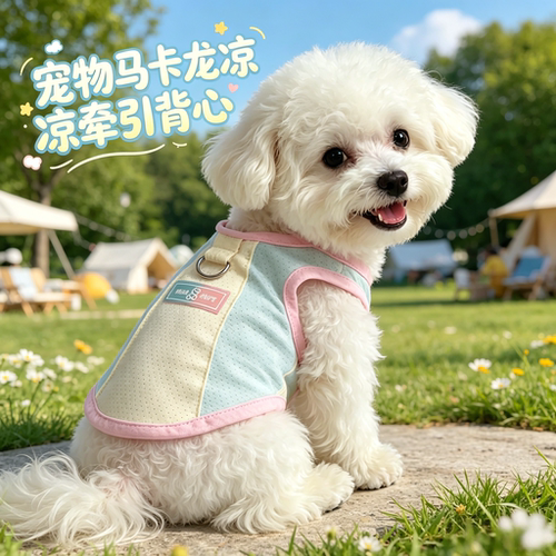可牵引狗狗凉凉衣夏季薄款泰迪比熊小型幼犬猫咪宠物防晒衣服背心
