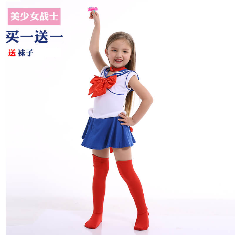 六一水冰月美少女战士服装儿童节演出服女宝宝水手公主连衣裙女童