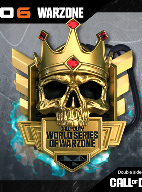 MW使命召唤COD黑色行动6赛季排位TOP250王冠骷髅模型周边磁吸挂件