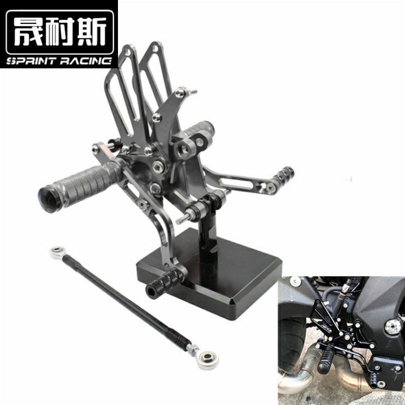 适用贝纳利黄龙TNT600BN BJ钱江追600 赛600RR改装升高脚踏总成