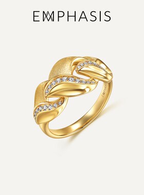 EMPHASIS艾斐诗「盛」18K黄色黄金钻石戒指95764R