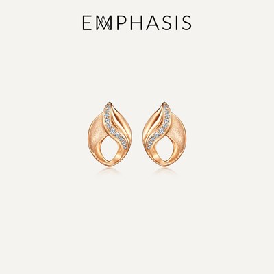 EMPHASIS艾斐诗「盛」系列18K金钻石耳钉合集95765E
