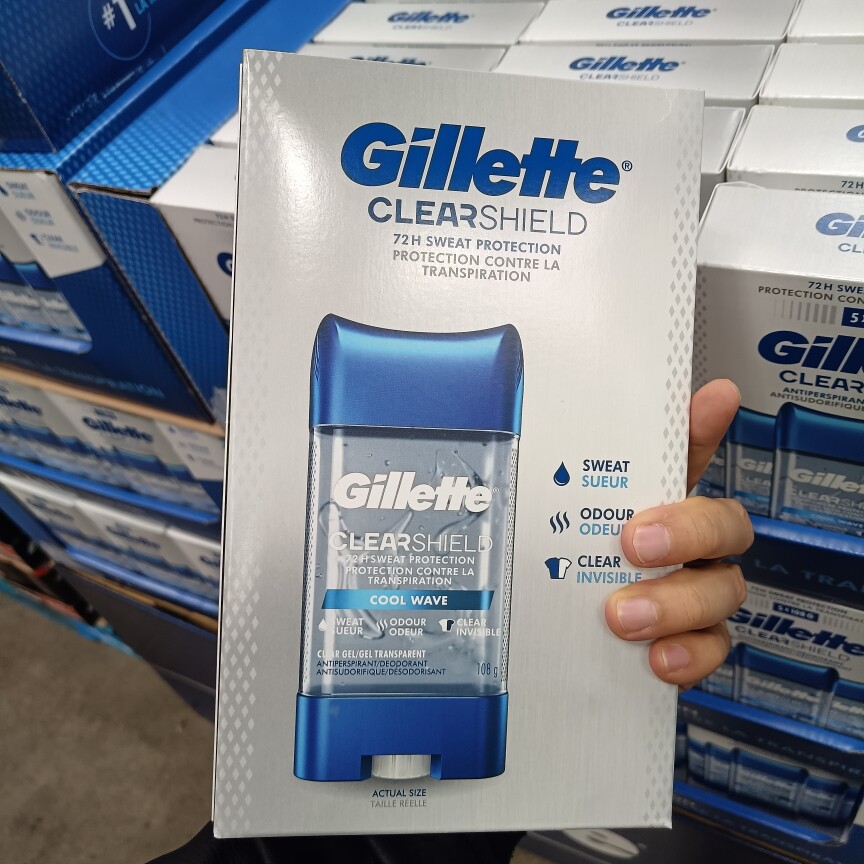 现货加拿大吉列Gillette男士止汗香体膏止汗露快干啫喱108g一支