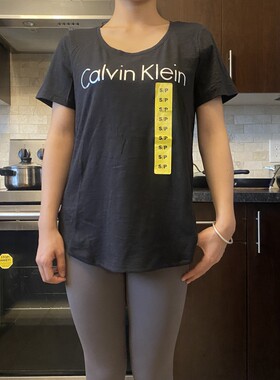 国内现货任意两件加拿大直邮 C*K 女式T恤军绿色白色黑色大logo