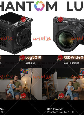 Phantom LUTs Nikon ZR/RED科莫多Log3G10仿阿莱Arri电影胶片预设