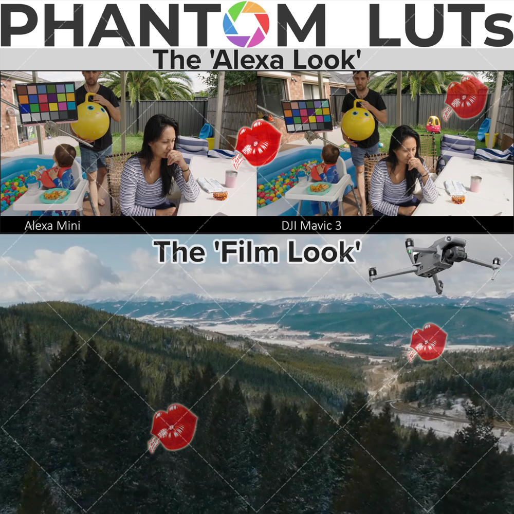 Phantom LUTs大疆DJI Mavic 3仿阿莱Arri电影机D-Log胶片LUT预设