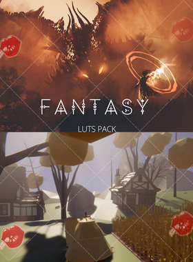 100组Fantasy LUTs Pack电影级魔幻幻想高品质Unity风格LUT预设包