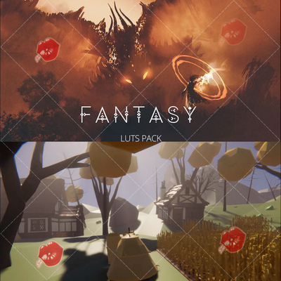100组Fantasy LUTs Pack电影级魔幻幻想高品质Unity风格LUT预设包