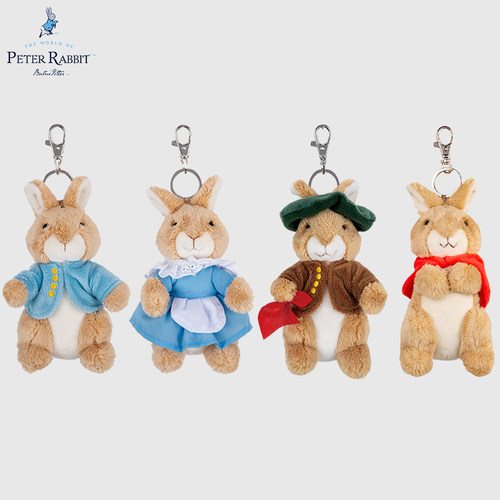英国PeterRabbit/弗洛普西钥匙扣比得兔夫人/比得兔/本杰明挂饰