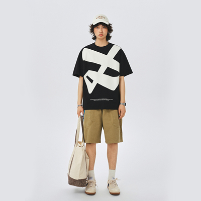 DUAMIN基础印花凉感圆领短袖T恤