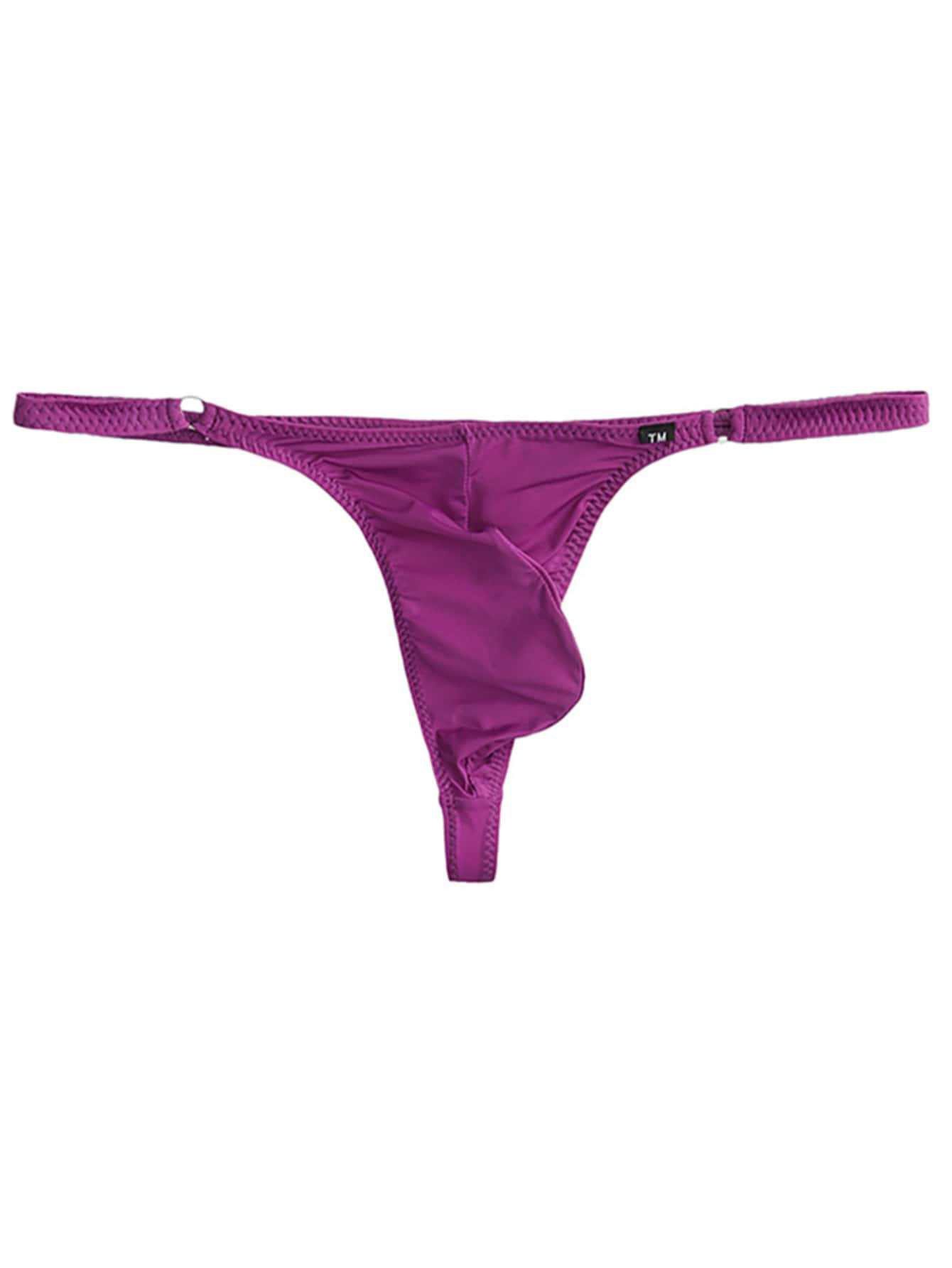 跨境实拍男士丁字裤大囊袋腰带铁圈设计男式单丁裤低腰透气高弹力,女士内衣/男士内衣/家居服,男丁字裤,淘宝优惠券,粉丝福利购,淘宝优惠卷