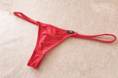 冰丝男士透明性感弹力丁字裤