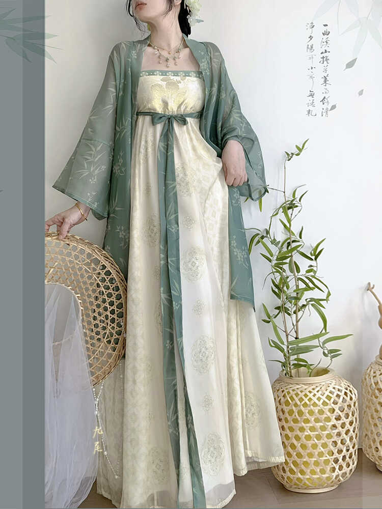 吊带裙新月集春夏套装宋制日常