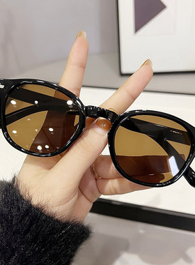 太阳镜女2025年新款防紫外线墨镜男高级感圆脸大脸简约眼镜显脸小