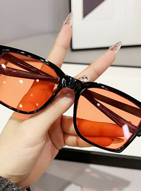 网红墨镜女ins街拍潮蹦迪海边太阳镜男防紫外线高级感gm夏显脸小