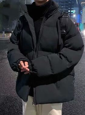 冬季捡漏清仓无帽加厚保暖外套立领棉衣男服韩版羽绒潮流面包棉服