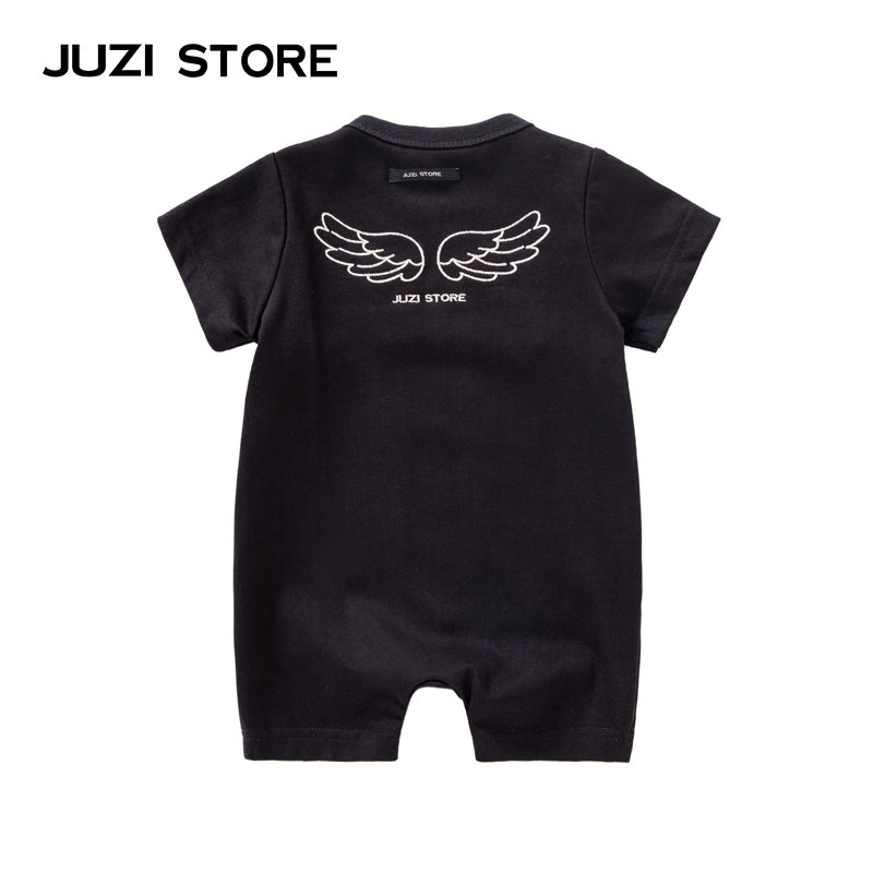 JUZI STORE童装纯棉连体衣粗针翅膀绣花婴儿连体服男女童1013502