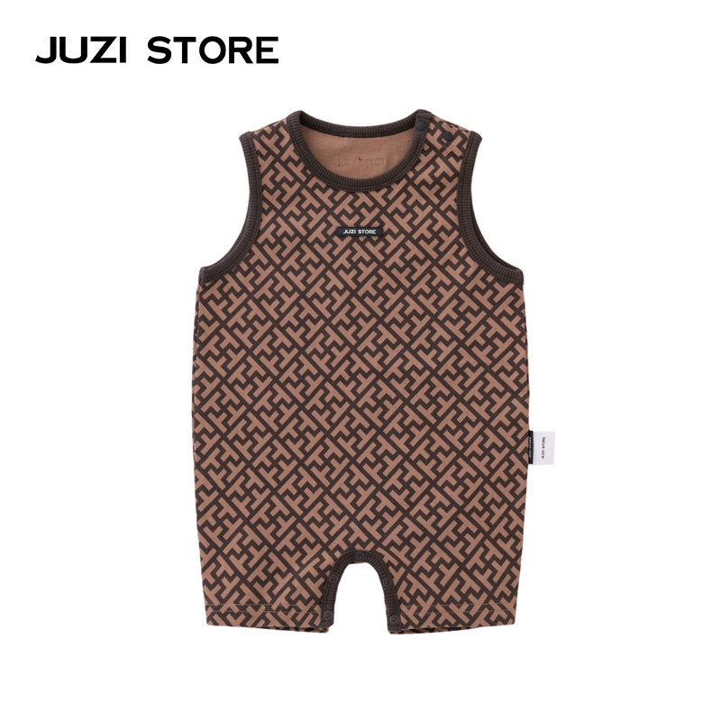 JUZI STORE童装纯棉细腻粗针复古婴儿背心连体衣服男女童1123508,童装/婴儿装/亲子装,连身衣/爬服/哈衣,淘宝优惠券,粉丝福利购,淘宝优惠卷