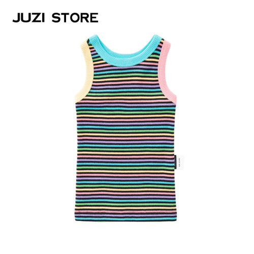 JUZISTORE连衣裙工字背心罗纹