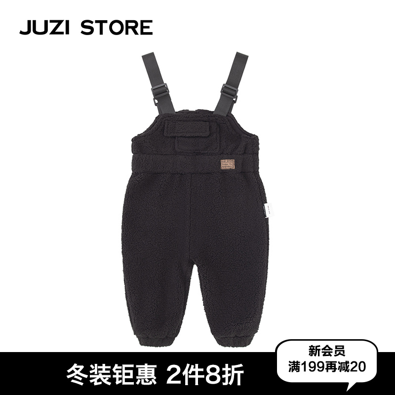 棉花绒基本款背带裤中性童装