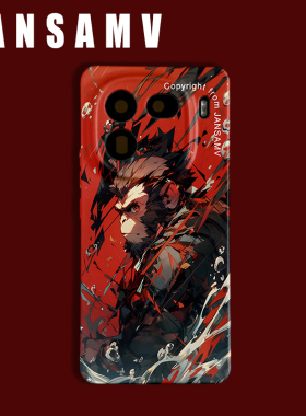 大圣国潮CLOT适用vivoX100手机壳全包边iqoo12pro个性创意软壳一加ACE2pro/ace2v/一加11新款潮酷红色