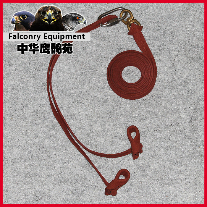 鹰具脚绊超纤皮双层遇水不变硬栓鹰绳鹦鹉脚链鹰脚链鹰具脚绊五尺
