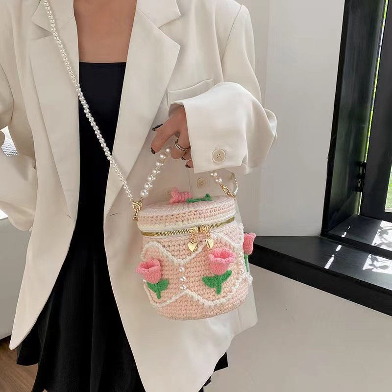 手工diy钩针编织水桶手提斜挎成品女包化妆复古裱花包礼物送女友,服饰配件/皮带/帽子/围巾,毛线,淘宝优惠券,粉丝福利购,淘宝优惠卷
