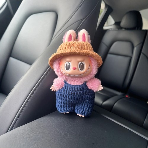 娃衣拉布布labubu泡泡玛特坐坐派对毛线钩织diy手工编织礼物挂件