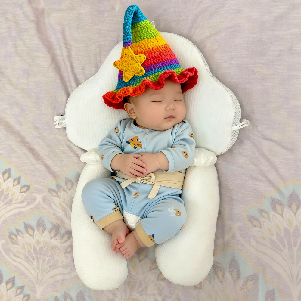 儿童彩虹精灵帽手工DIY钩织编织材料包可爱护耳帽编织生日礼物