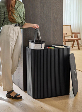 JosephJoseph新品脏衣篮分格洗衣篮大容量脏衣桶脏衣服收纳筐家用