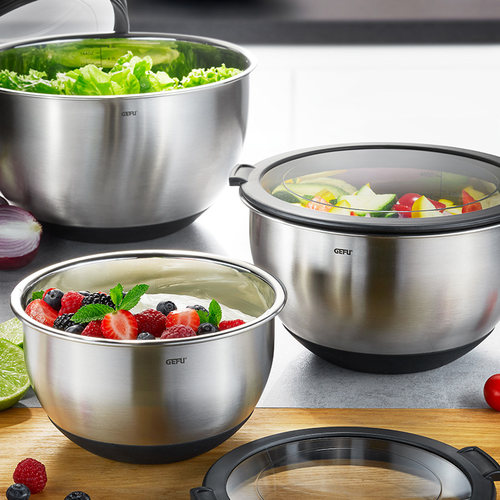 德国GEFU不锈钢储物盆密封保鲜盒