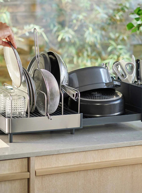JosephJoseph不锈钢碗盘架多功能置物架厨房沥水架碗碟收纳排水架