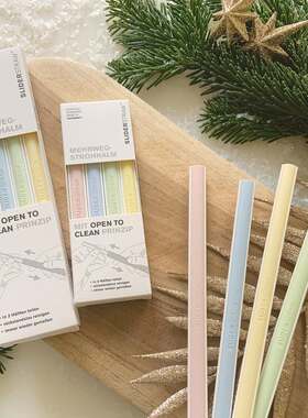 德国进口Sliderstraw滑条吸管可重复用便携环保食品级可拆开清洁