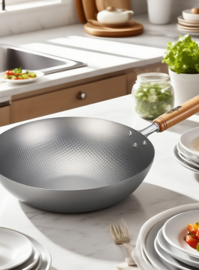 日本源产Summit炒锅凹凸纹铁锅超轻不易粘精铁锅家用厨房炒菜锅