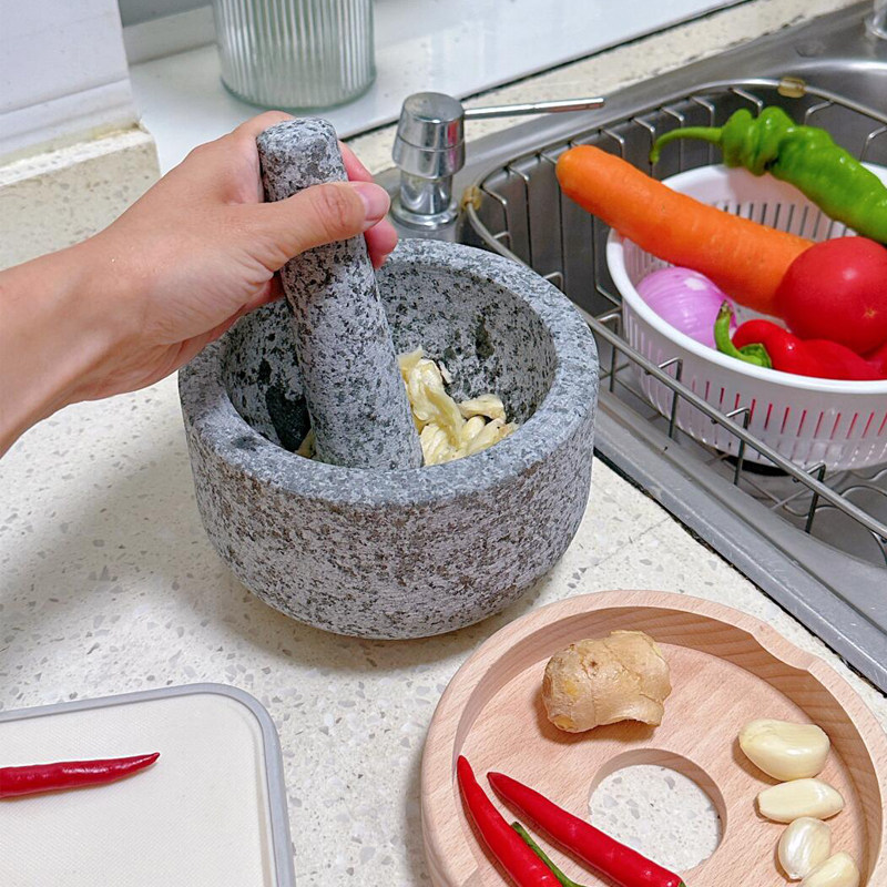 日本品牌LUNTAYO花岗石研钵图片