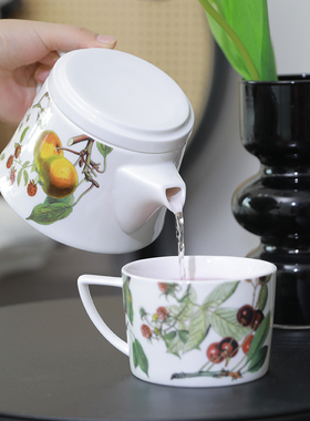 KONITZ下午茶陶瓷功夫茶具套装一人饮懒人泡茶壶茶杯单人小茶壶