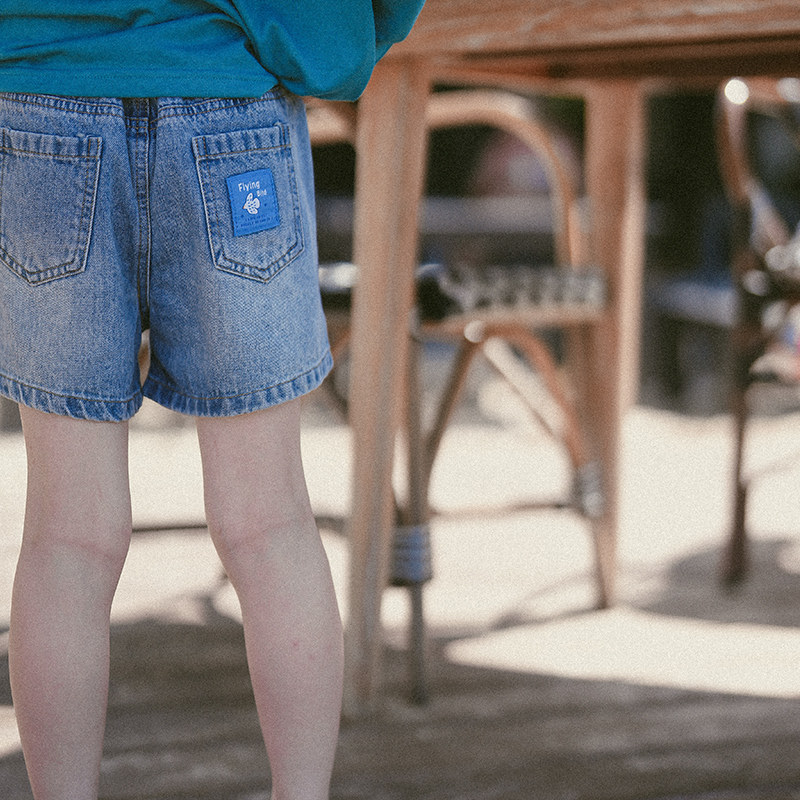 史豌豆童装女童牛仔短裤2026夏季新款中大童韩版洋气休闲时髦裤子