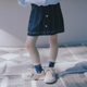 中大童休闲百搭裙 新款 PISELLI史豌豆童装 女童牛仔半身裙2026夏季
