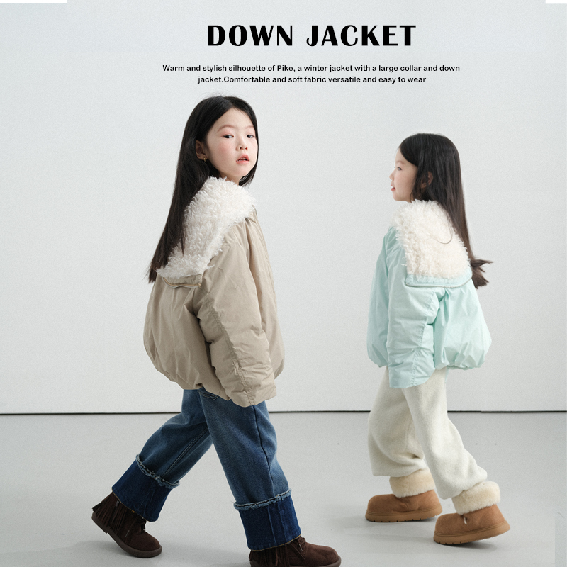 时髦精一件过冬大翻领羽绒外套