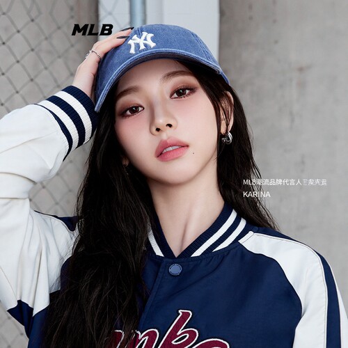 MLB情侣棒球帽做旧软顶鸭舌帽