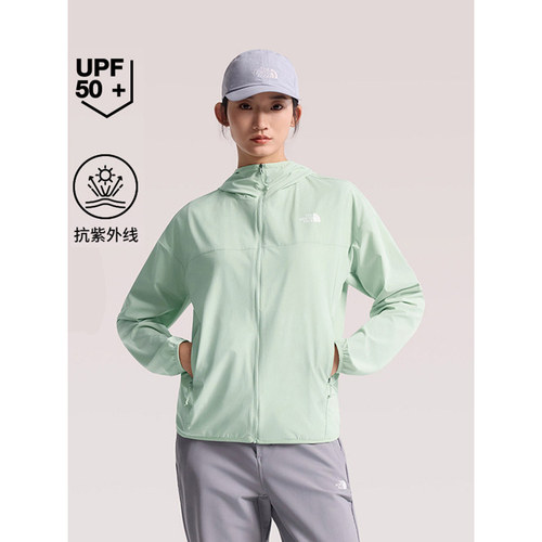 北面女UPF50+速干透气防晒衣
