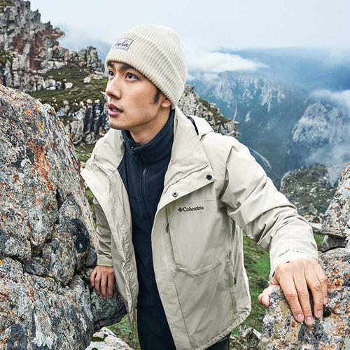 Columbia冲锋衣抓绒内胆三合一