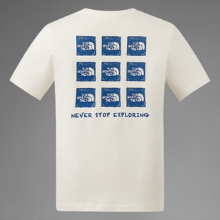 新品 户外宽松透气半袖 8EY8 同款 TheNorthFace北面T恤男女25短袖