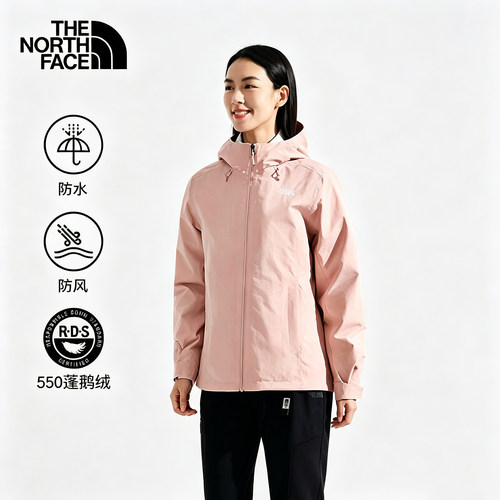 北面女户外羽绒三合一冲锋衣8GK6