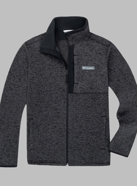 Columbia哥伦比亚25秋冬新款男户外保暖简约开衫抓绒衣外套AE9845