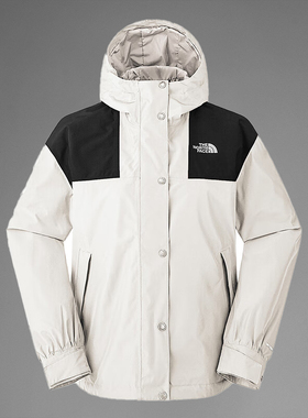TheNorthFace北面冲锋衣女户外防水透湿时尚宽松短款外套7QSI