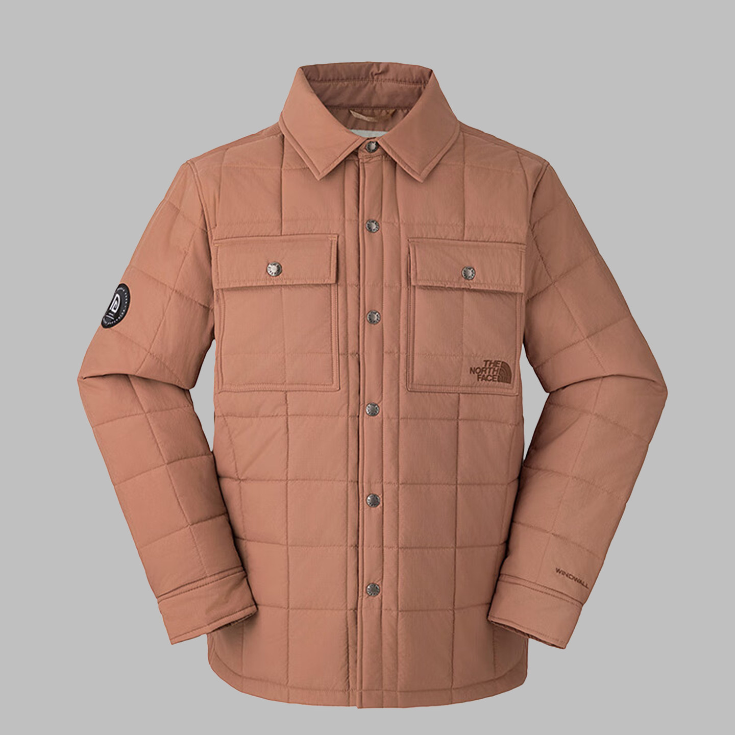 TheNorthFace北面棉服男M66防风防泼水保暖夹棉衬衫翻领外套8C7S